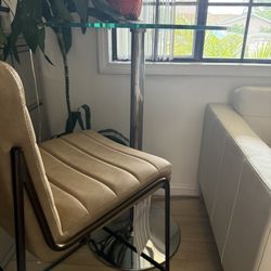 Bar Table & Chair — Perfect for a Private Coffee & Work Corner