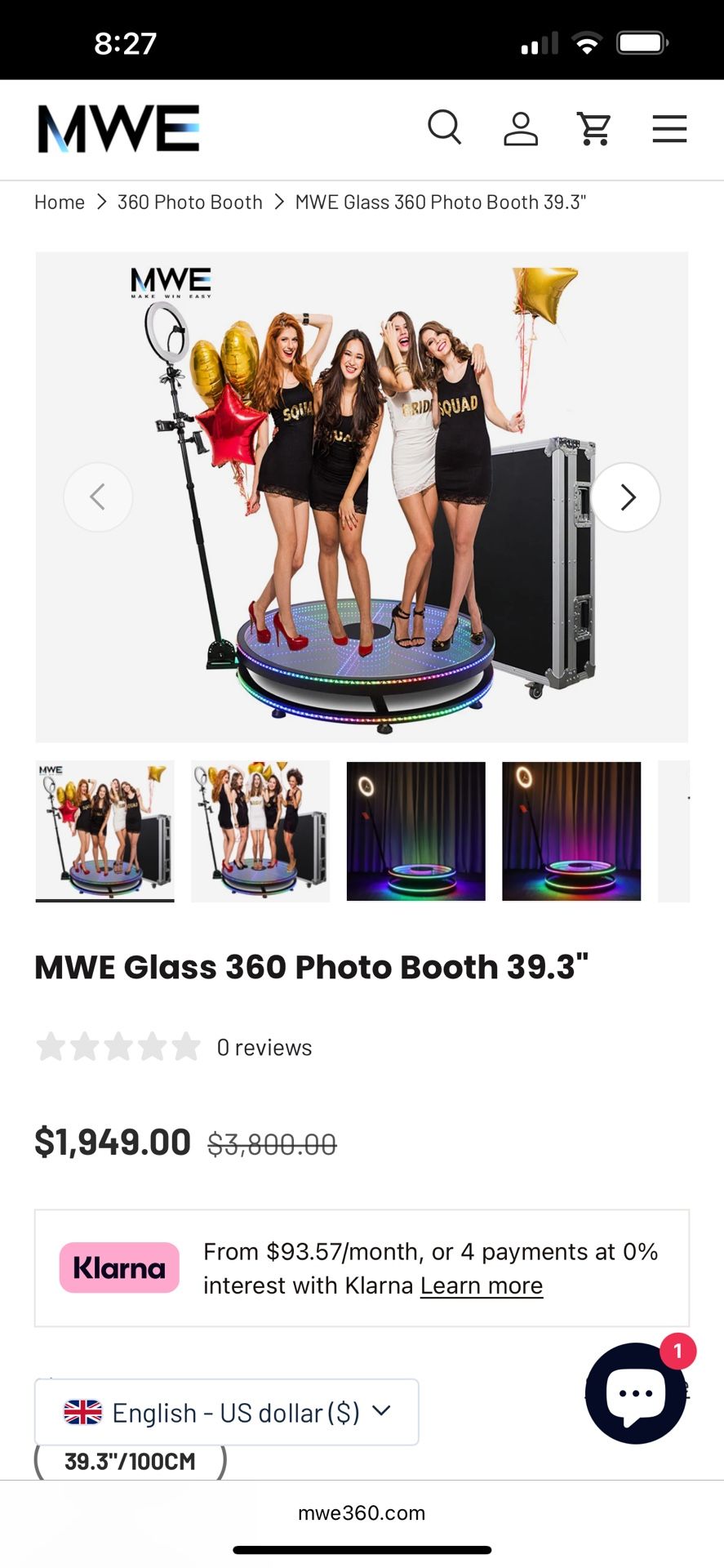 360 Photo Booth, Brand New