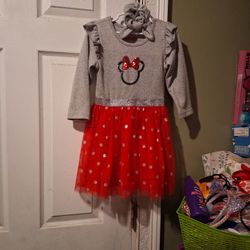 Girls Dress Christmas Size 3t Disney