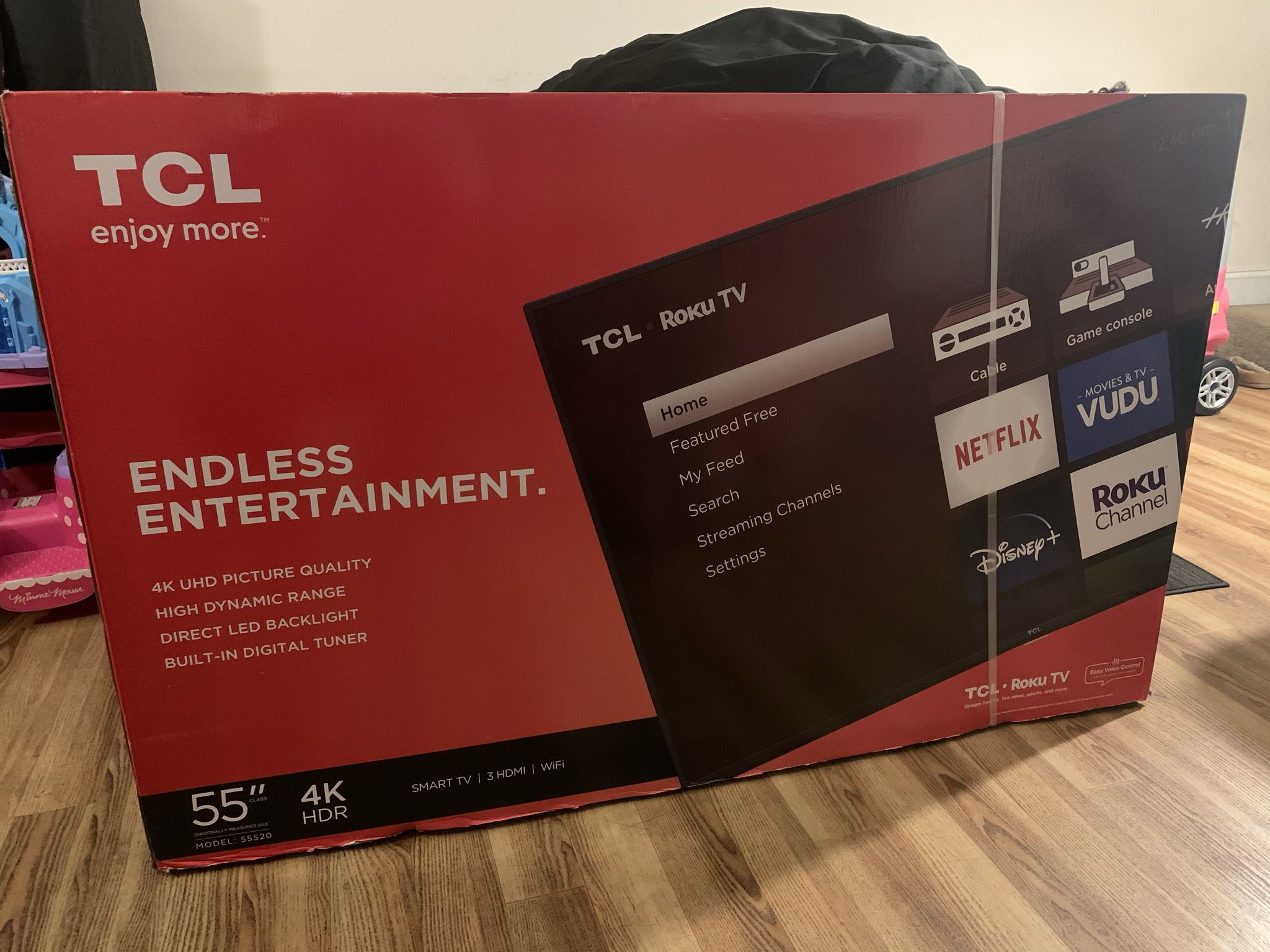 TCL 55” Class 4K UHD LED Roku Smart TV