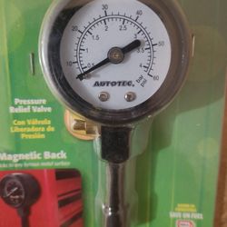 5-60 PSI Dial Gauge with Relief Pressure Valve