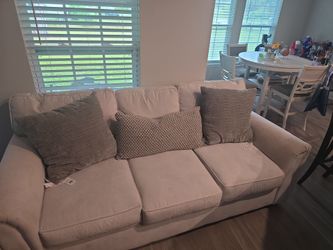 White cloth couch