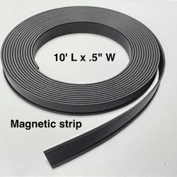 10' rolls 1/2" flexible preformed C channel magnet strips. 10 available, $5 ea