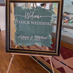 Wedding welcome sign