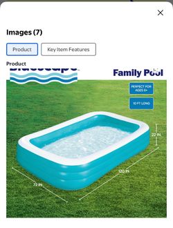 Bluescape Inflatable Family Pool 10 ft