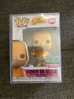 Funko Pop Homer on Scale
