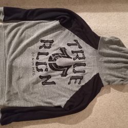 True Religion Mens Zip Up Hoodie/Sweatshirt Sz. L *CLEAN*