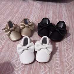 Red bottom baby girl shoes 3-6M