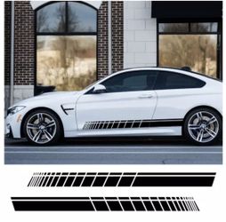 2pcs Car race strip bode side