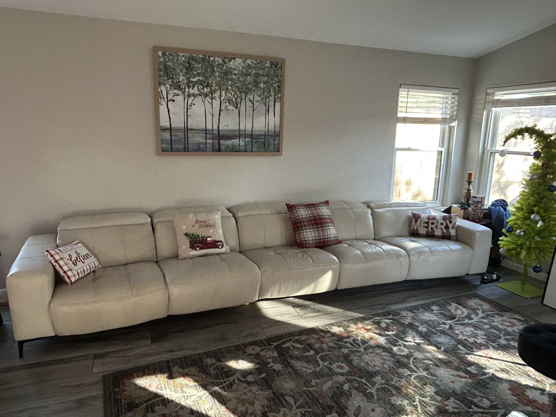 Large Sectional Leather Couch