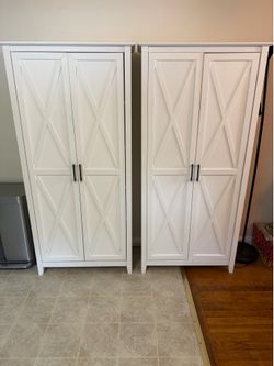 Farmhouse Pantry Storage Cabinet – 66”H x 30”W x 15”D
