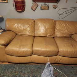 Leather Couch And Loveseat FREE