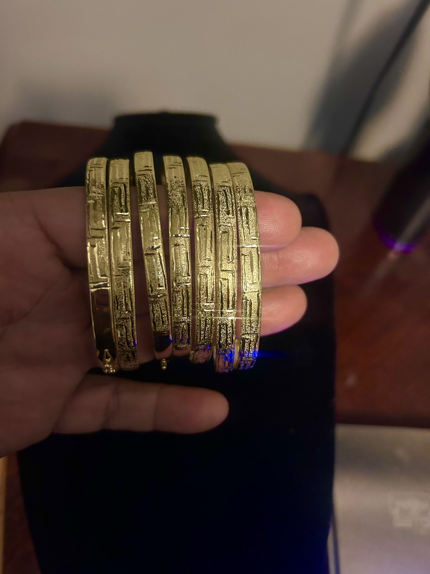 10k GOLD SEMANARIO BANGLES 25.5 Grams Price Is Firm !