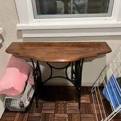 Antique Entryway Table (sewing Table Decor)