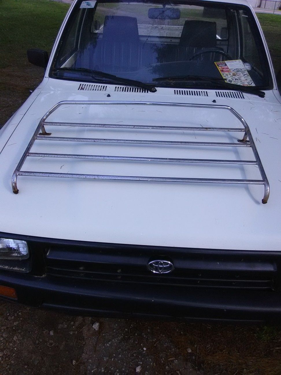 Older Corvette luggage rack