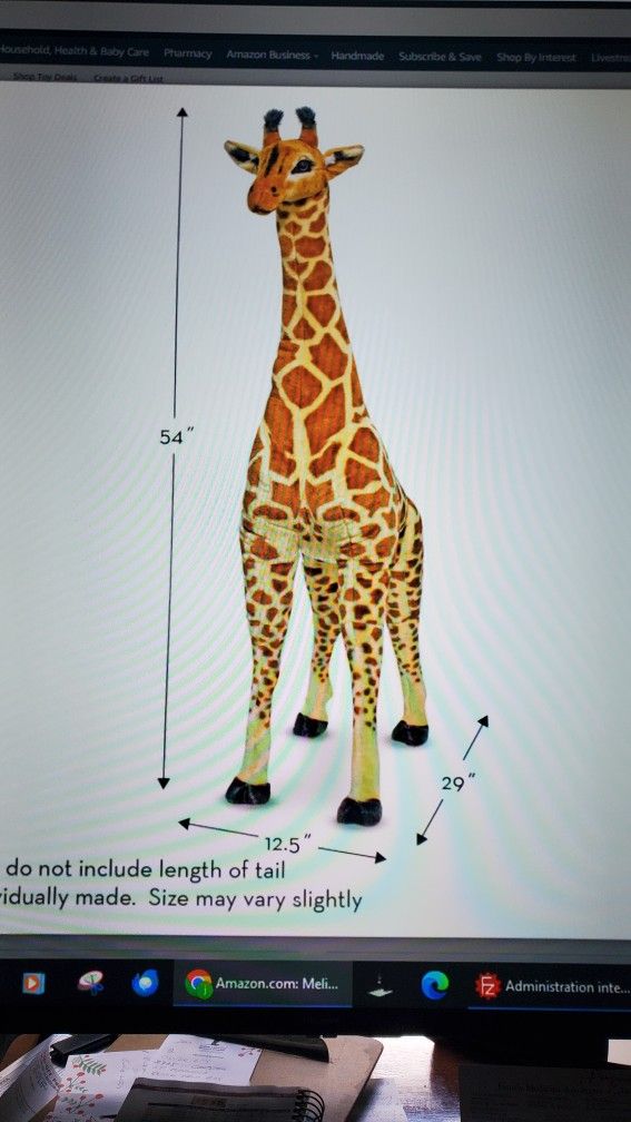 Giraffe Plush Toy 4 Ft
