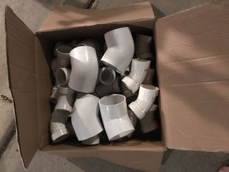 Hundreds of PVC fittings 1/2 to 4"