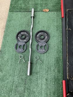 Curl Bar & Weights 
