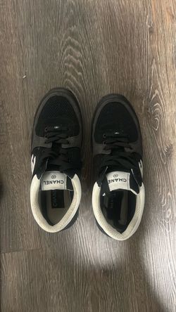 Chanel Low-Top Sneakers Black and White