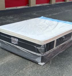 12 Inches Queen Mattress Set Plush PillowTop – Brand New –  Same Day Delivery Available 🚚