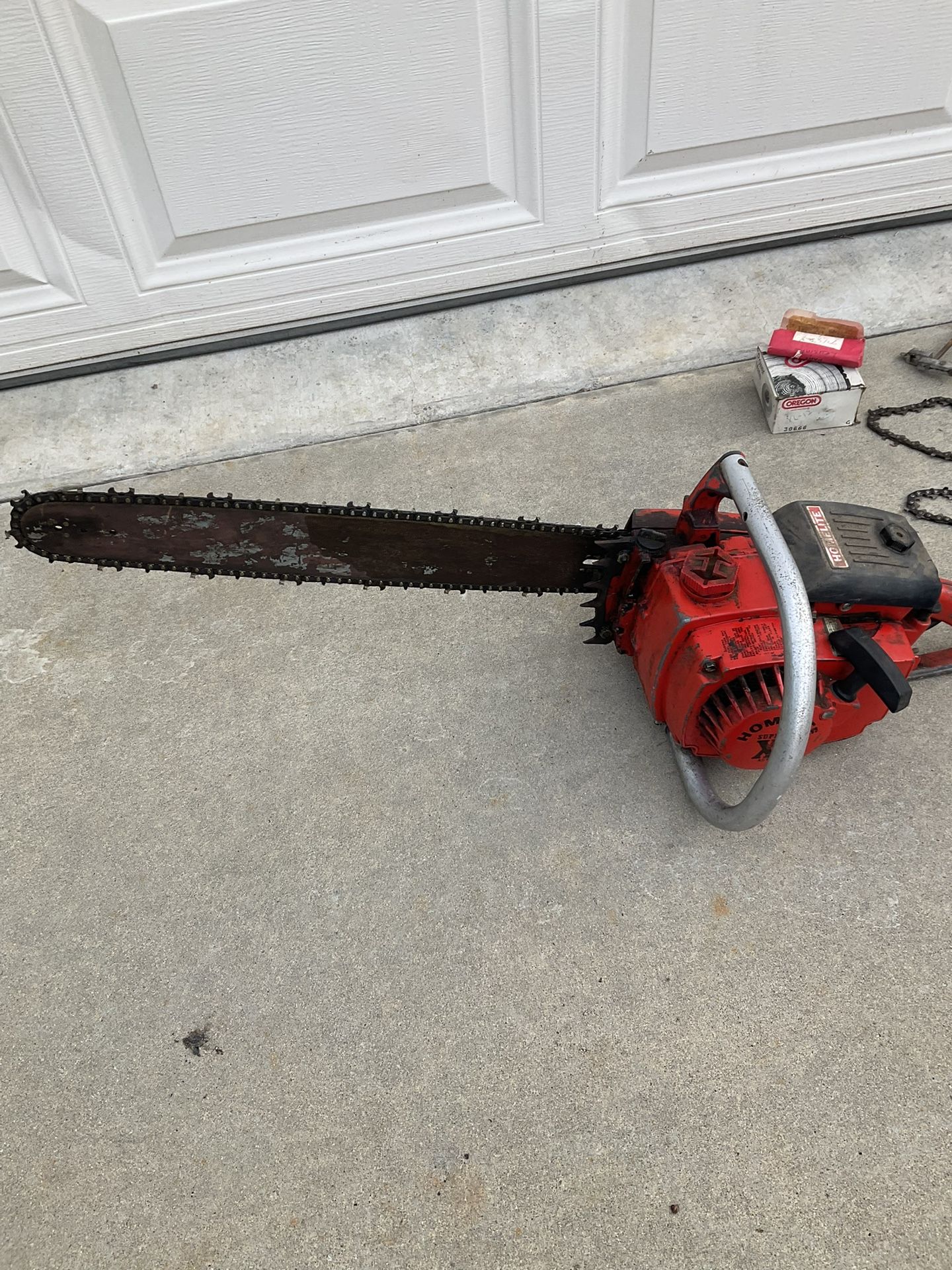 Homelite Super XL AO Automatic & Manual Bar Oiler