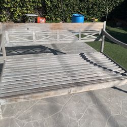 Gray Wooden Daybed Frame