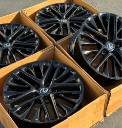 18” Lexus ES350 Factory Wheels Rims Gloss Black New ES