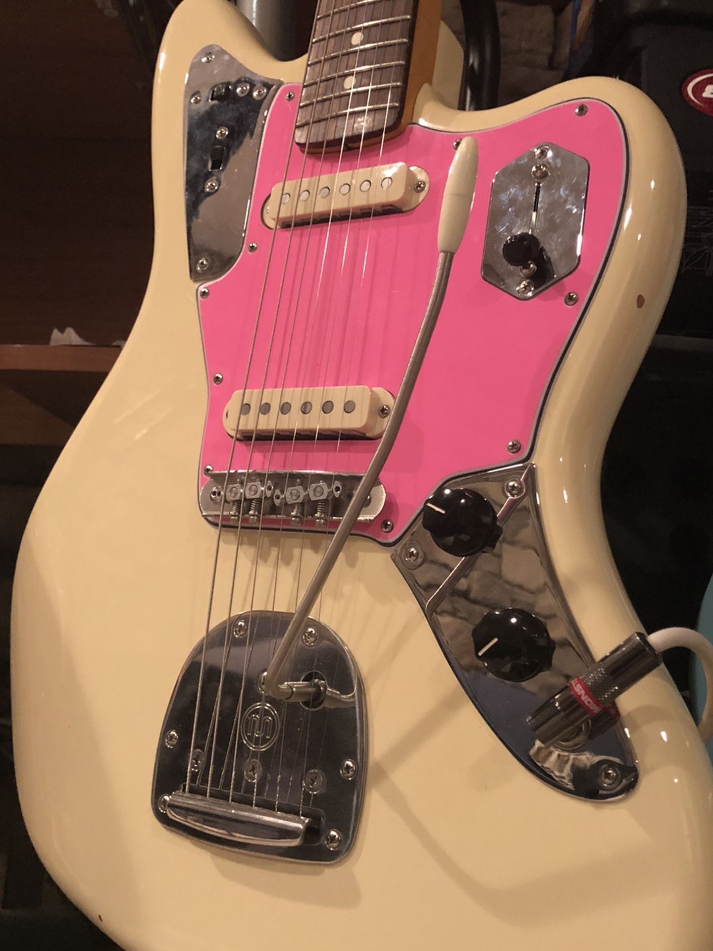 Hot Pink Jaguar Pickguard (pickguard only)