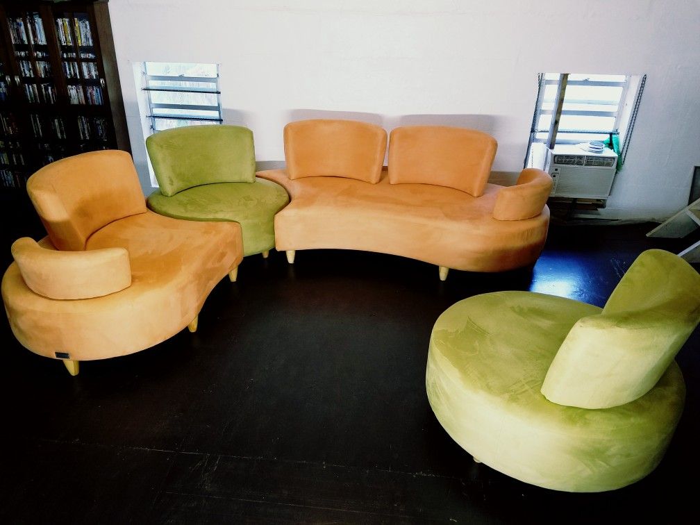 Jaymar Jelly Beans Sectional Sofa & Chair