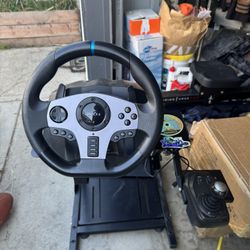 Pxn V9 Steering Wheel With Racing Wheel Stand