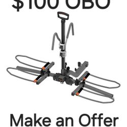 New HYPERAX 2024 Volt 2 -E Bike Hitch Mounted Platform Style 2 Bikes Carrier for Car, SUV, Trucks, Sedan, Tilting e-Bike Rack for Hitch Fits Up to 2 