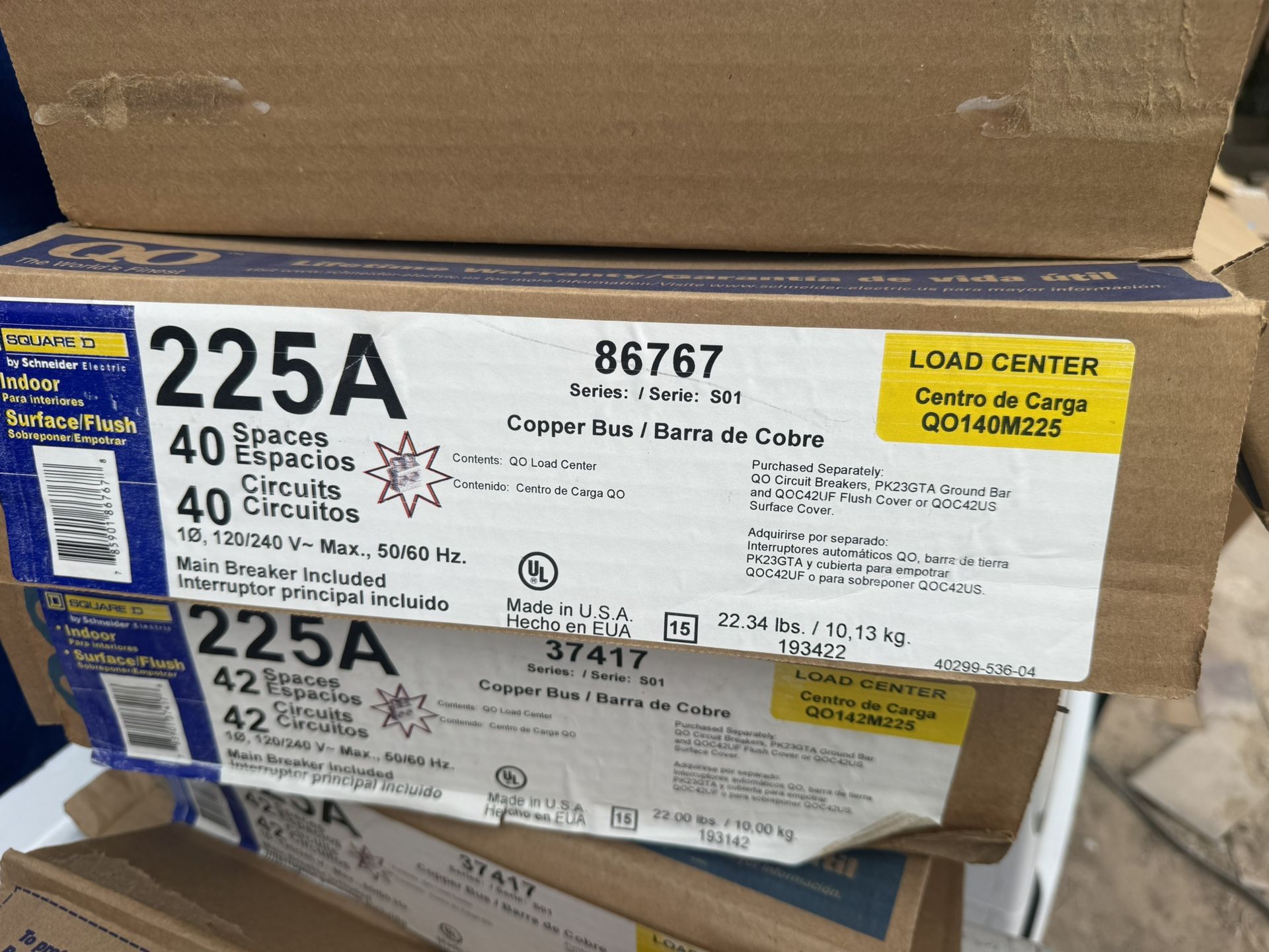 Brand New Breaker Boxes 40 Spaces Square D Cajas Nuevas De 40 Espacios