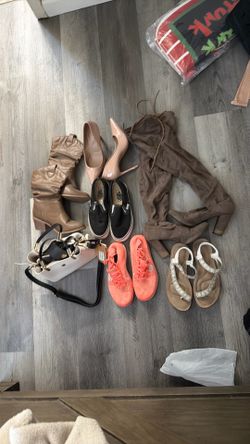 Shoes heels purse and high boots heel vans Aldo heels