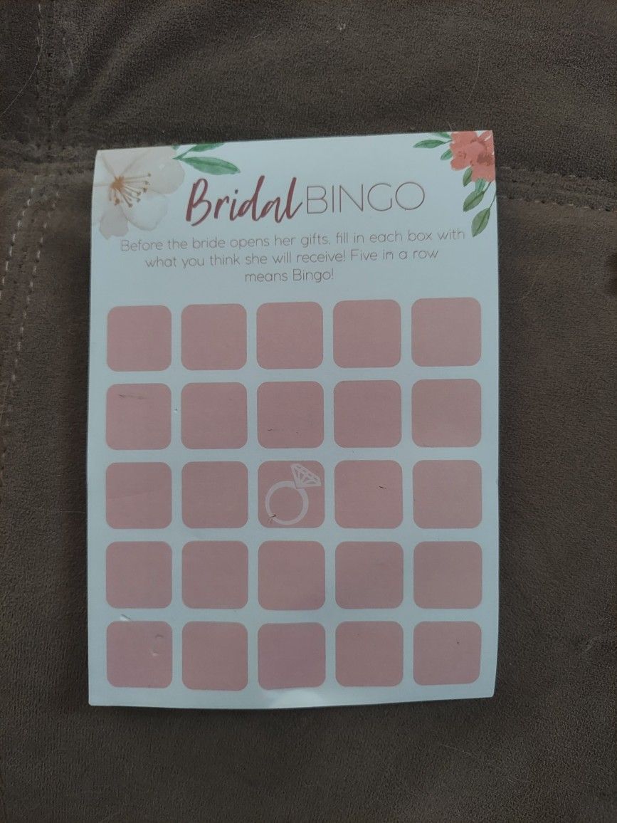Bridal Bingo