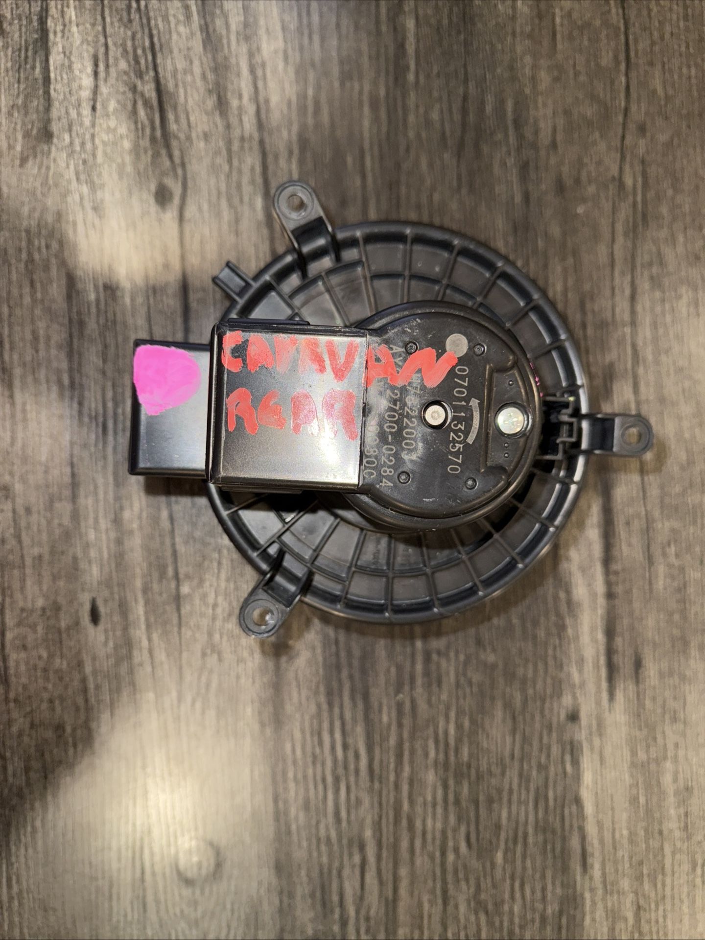2011-2014 Dodge Grand Caravan Heater Blower Motor Rear 0(contact info removed)70 OEM