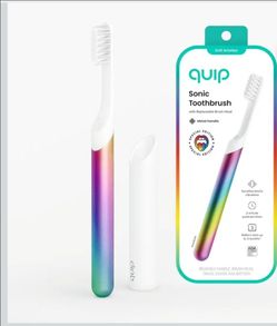 Quip Metal Rainbow battery powered toothbrush