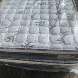 🌟✨Mattress Pillow Top All Sizes ✨🌟 ☑️ 12” inches tall 🟦All sizes 🛏💤 🟩Same day delivery available🚛 🟠Queen sizes $199 🟡Full sizes $179 🟢Twin s