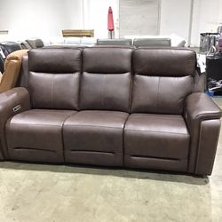 Leather Power Recliner 