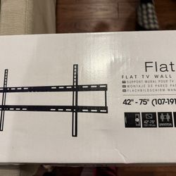 Brand New Black Flat Tv Wall Mount 42”-75”
