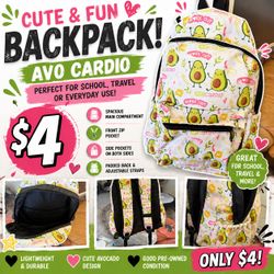 🥑 CUTE AVOCADO BACKPACK – ONLY $4! 🎒💕
