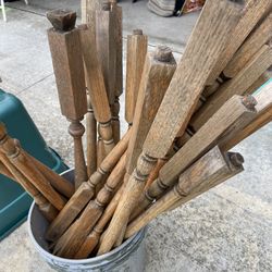 Vintage Oak Stair Balusters : Great For Crafts 