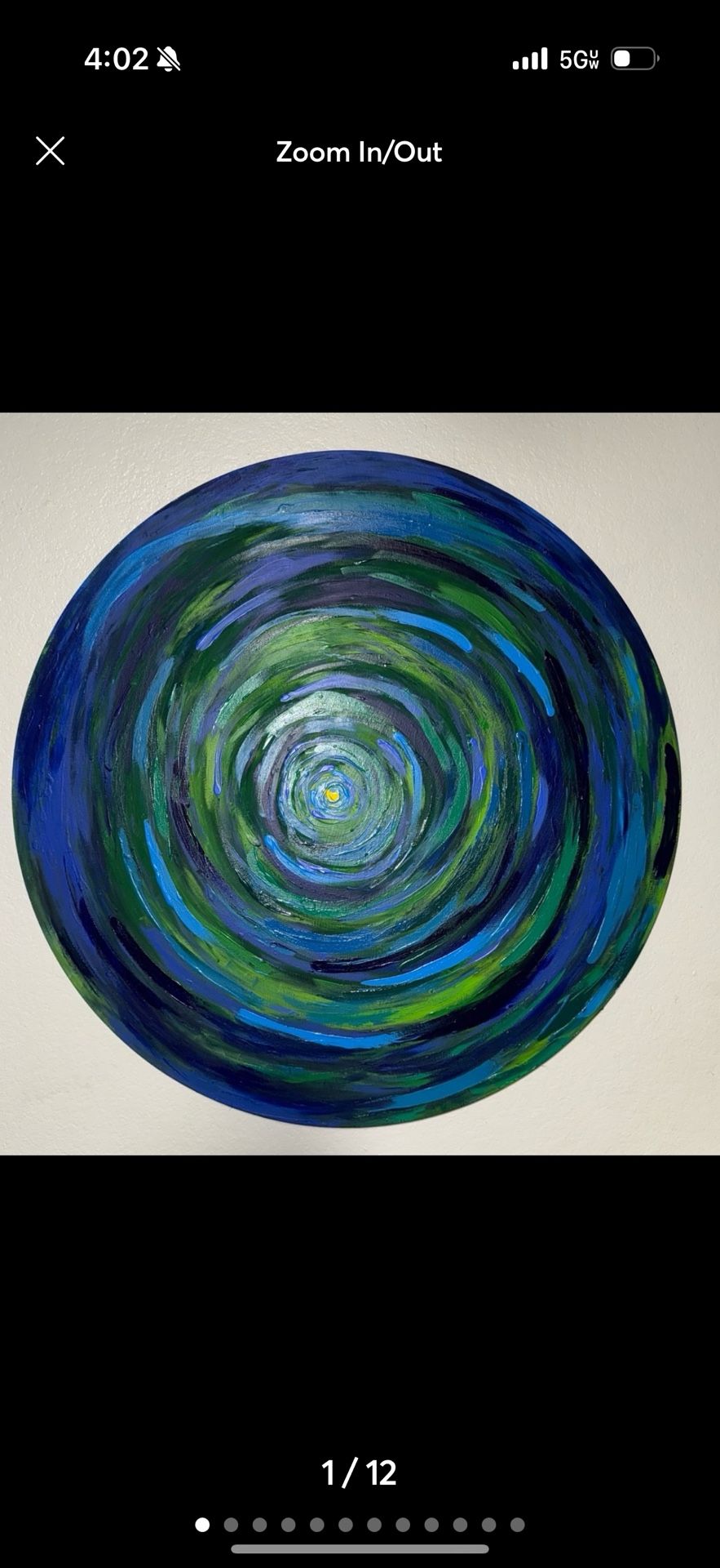 abstract circle whirlpool painting