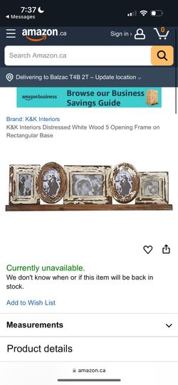 Beautiful Distressed Wood 5 Opening Frame On Rectangular Base