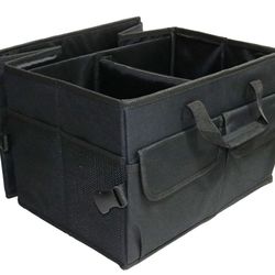 Water Resistant Nylon Foldable Trunk Organizer Universal for Cars Trucks SUVs