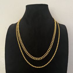 14k Gold Plated Chains