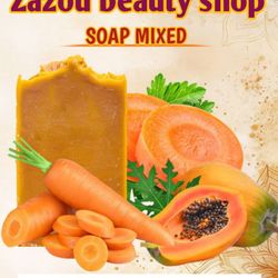 Carrot And Papaya Handmade Soap Organic 