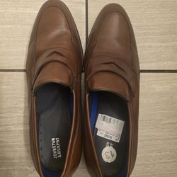 Johnston & Murphy Brown Leather Loafers Slip On Shoes Men Size 13