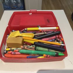 Crayons And Box School Supplies