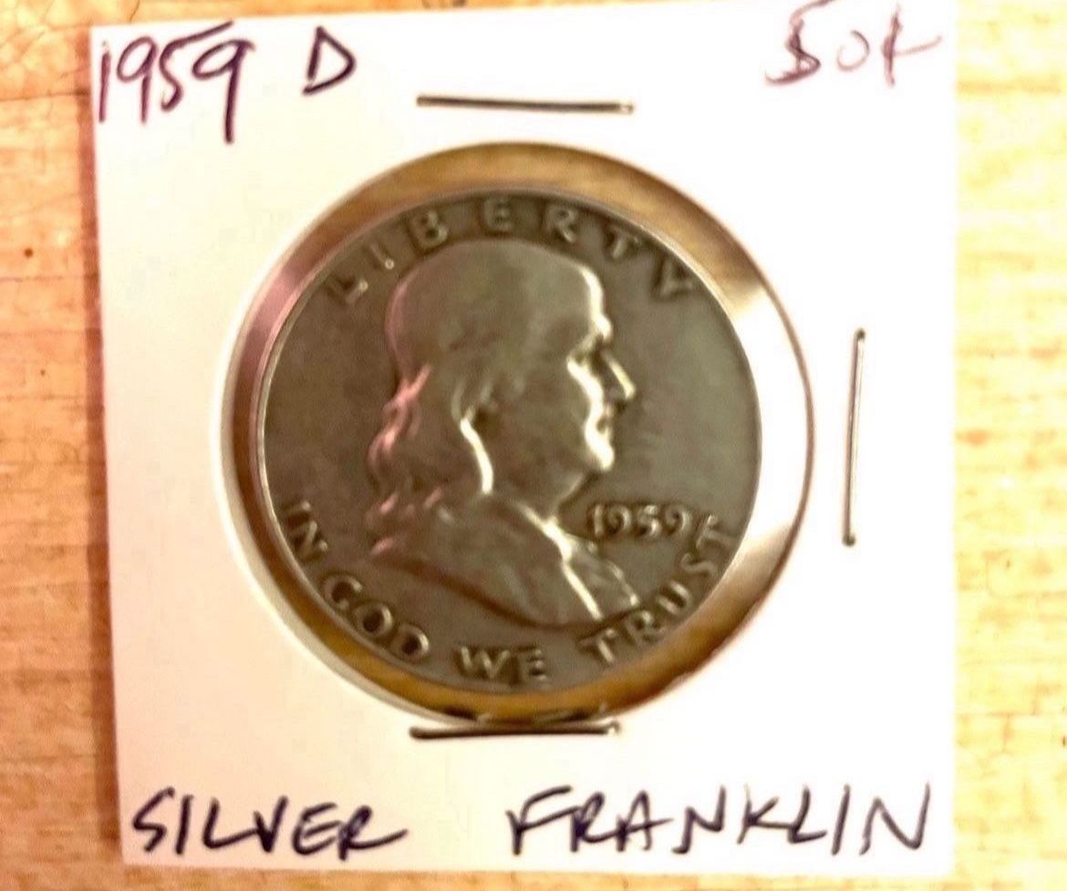 1959 D Franklin Half Dollar