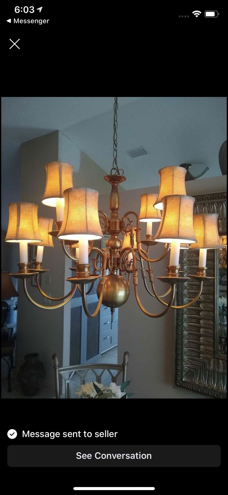 Vintage 12 light Chandeliar gorgeous